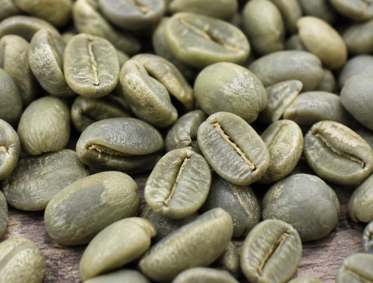 Green coffee beans after milling